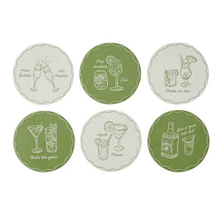Happy Hour Set of 6 Coasters