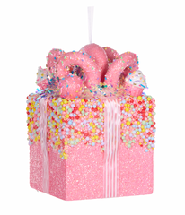 21cm Sprinkles Gift Box Hanging Ornament Set of 2
