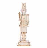 Ivory & Gold Nutcracker - 42cm