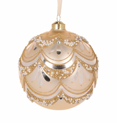 Gold Scalloped Bauble