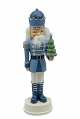 Blue & White Nutcracker 36cm