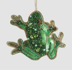 Dainty Green Tree Frog Hanging Ornament