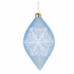 Delicate Snowflake Drop Bauble - Set of 2