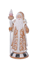 Iced Santa with Staff 45cm