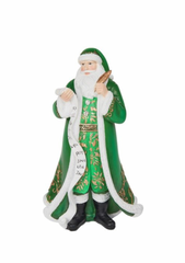 Green Santa Checking His List