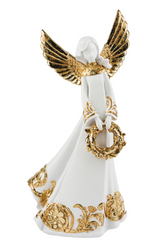 Angel with Gold Wreath 23cm