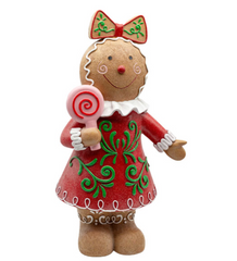 Gingerbread Girl with Lollipop