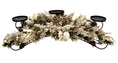 Champagne Berry Leaf Centrepiece