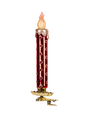 Glass Clip Candle 17.3cm