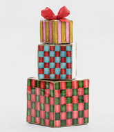 Checkers Stacked Gift Decoration