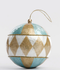 Harlequin Capiz Bauble 10cm
