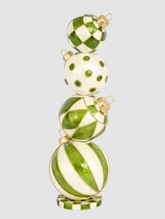 Capiz Bauble Stack - Green 45cm