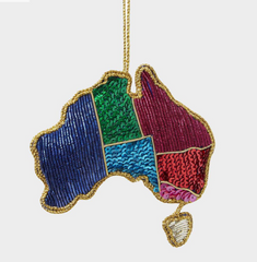 Australia Forever Sequin Tree Decoration