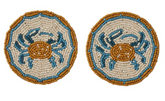 Beaded Coasters Crab S/2