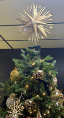 Gold Starburst Tree Topper