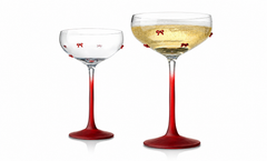 Bow Coupe Glasses Set of 2