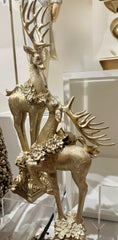 Champagne Deer on Pedistal