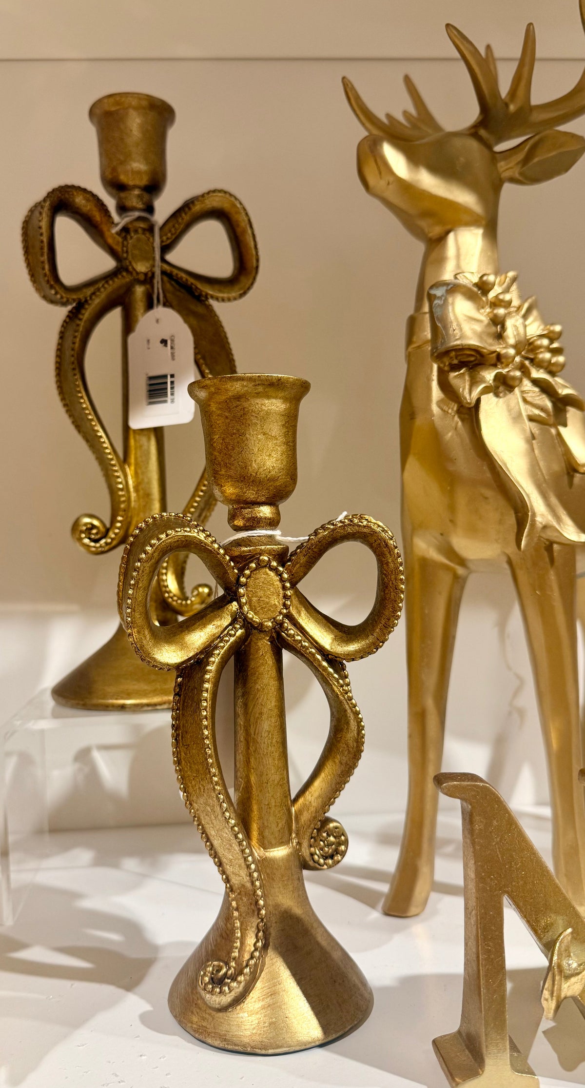 Gold Candle Holder 2 sizes