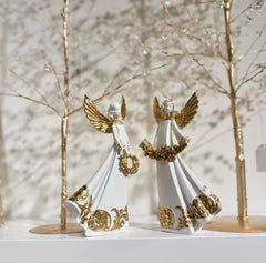 Angel with Gold Wreath 23cm