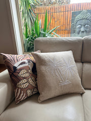 Embroided Palm Cusion Cover 50cm