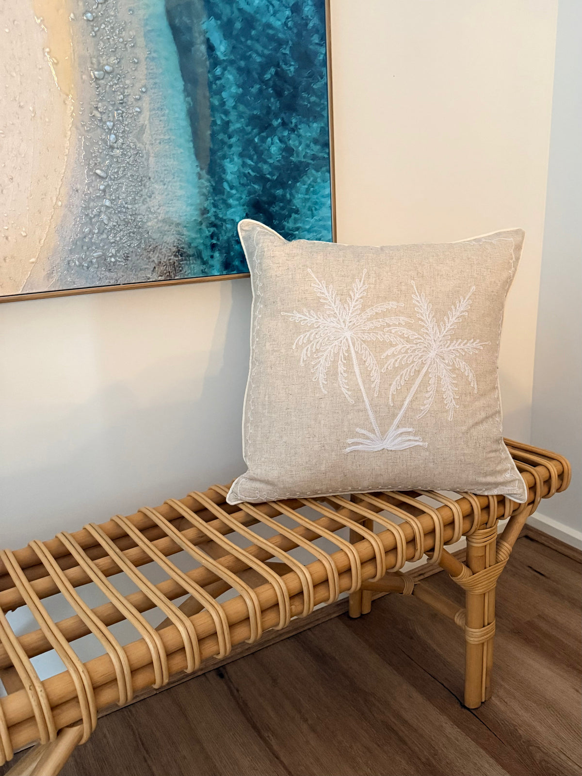 Embroided Palm Cusion Cover 50cm