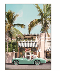 Classic Car  A  Framed Canvas