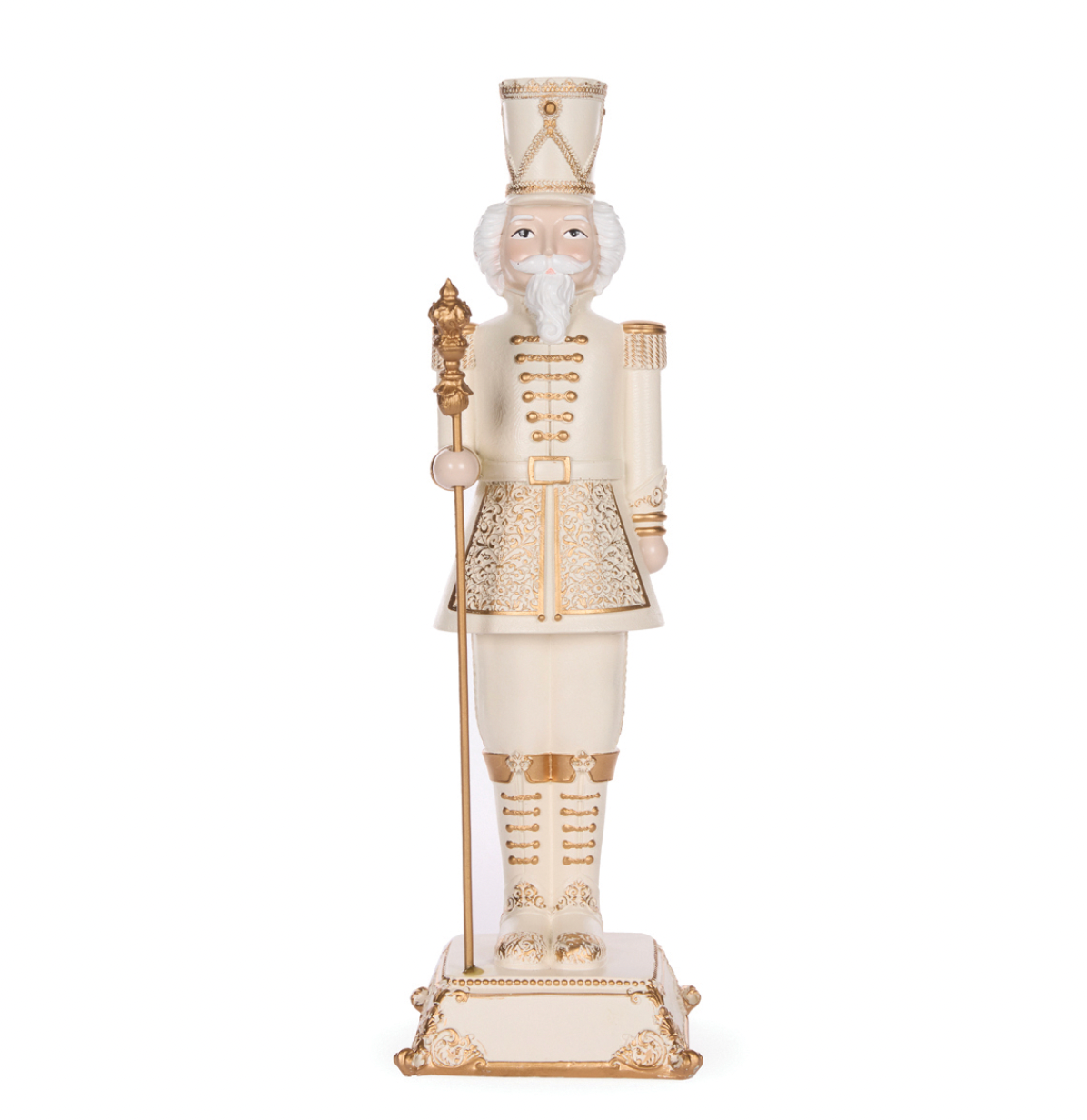 Ivory & Gold Nutcracker - 42cm