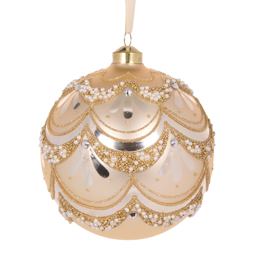 Gold Scalloped Bauble