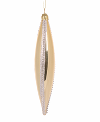 Gold Jewelled Long Drop Set of 2