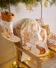 Gingerbread Velvet Stocking