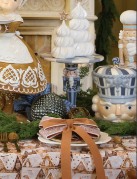 Blue & White Nutcracker Cookie Jar