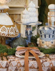 Blue & White Nutcracker Cookie Jar