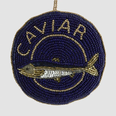 Caviar Beaded Hanging Ornament.