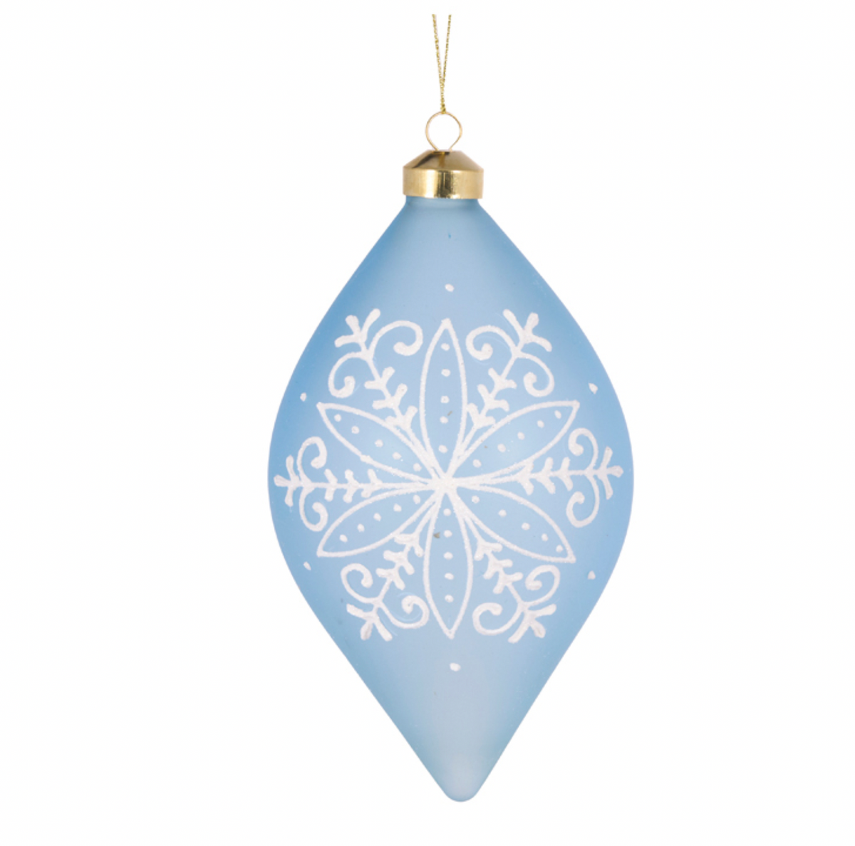 Delicate Snowflake Drop Bauble - Set of 2