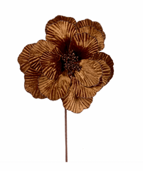 Copper Velvet Flower - Set of 4