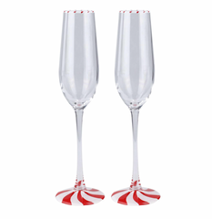 Candy Flute Glasses Set of 2