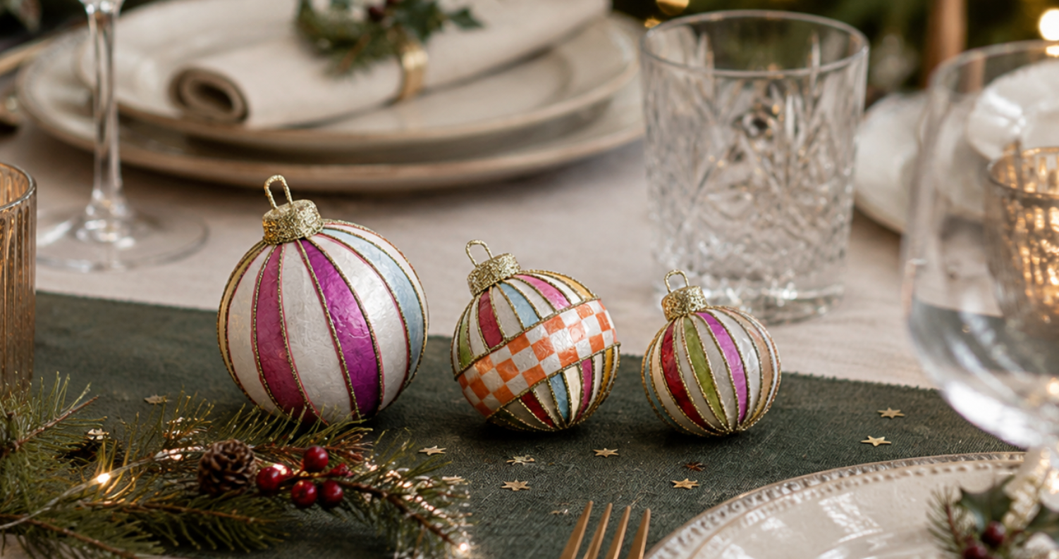Capiz Bauble Decor Trio