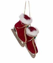 Hanging Red Velvet Skates