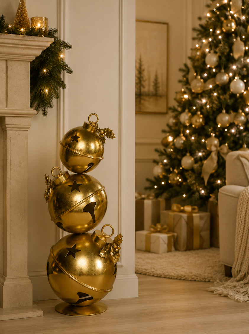 Gold Metal Bell Stack - 63cm