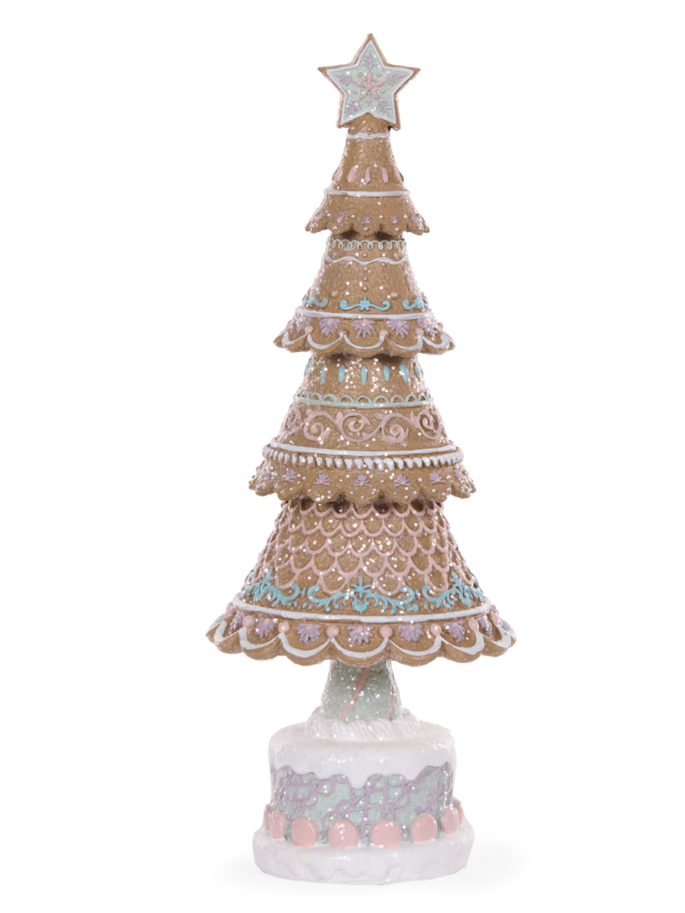 Elaborate Piped Gingerbread Tree - 32.5cms
