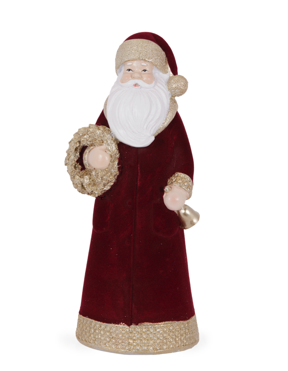 Burgundy Velvet Santa  Set