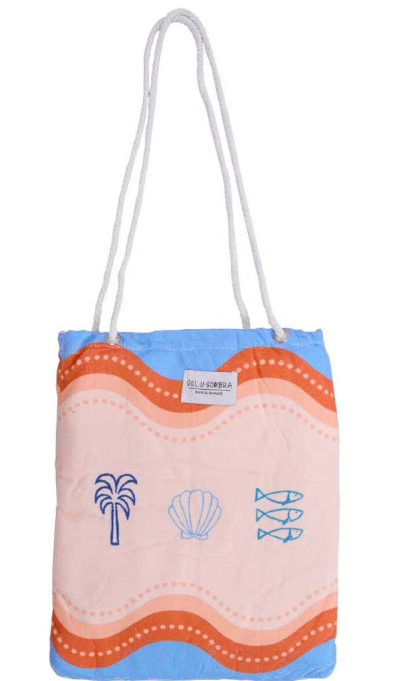 Beach Towel In A Bag - Mediterranean