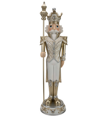 Champagne White LED Nutcracker