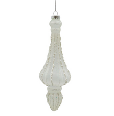 Clear Frosted Finial 21cm