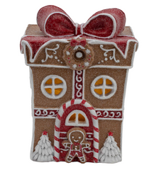 Gingerbread Gift Box LED