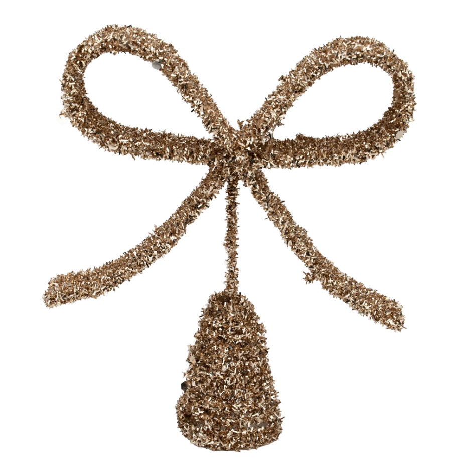Champagne Bow Tree Topper