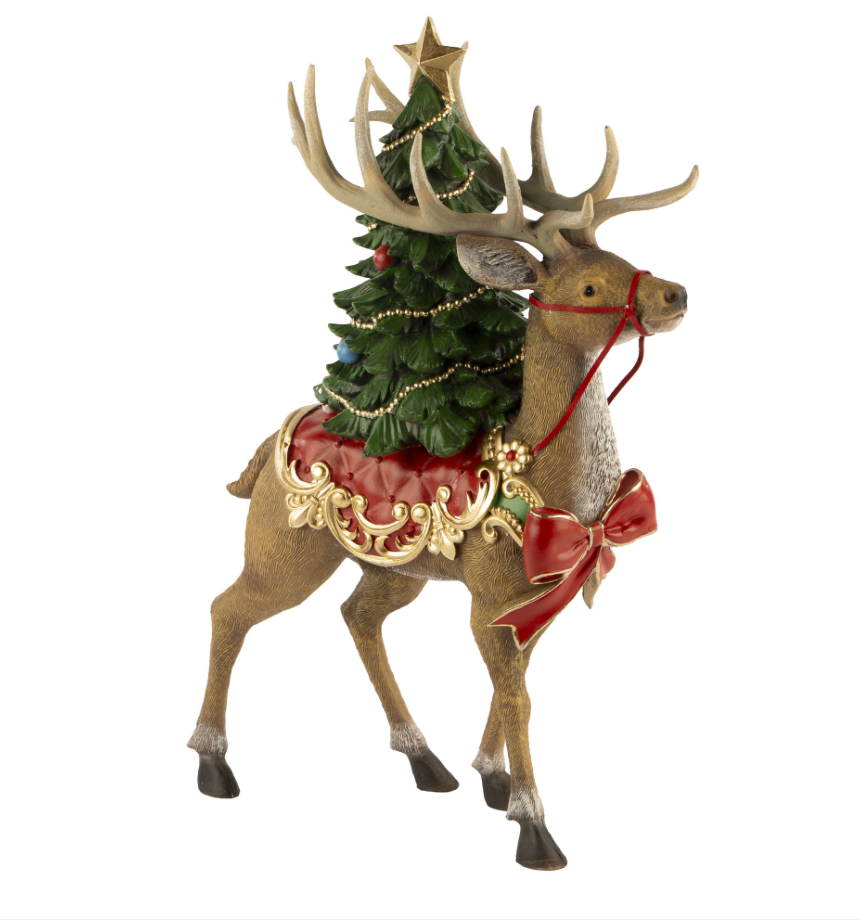 Christmas Tree on Deer 44cm