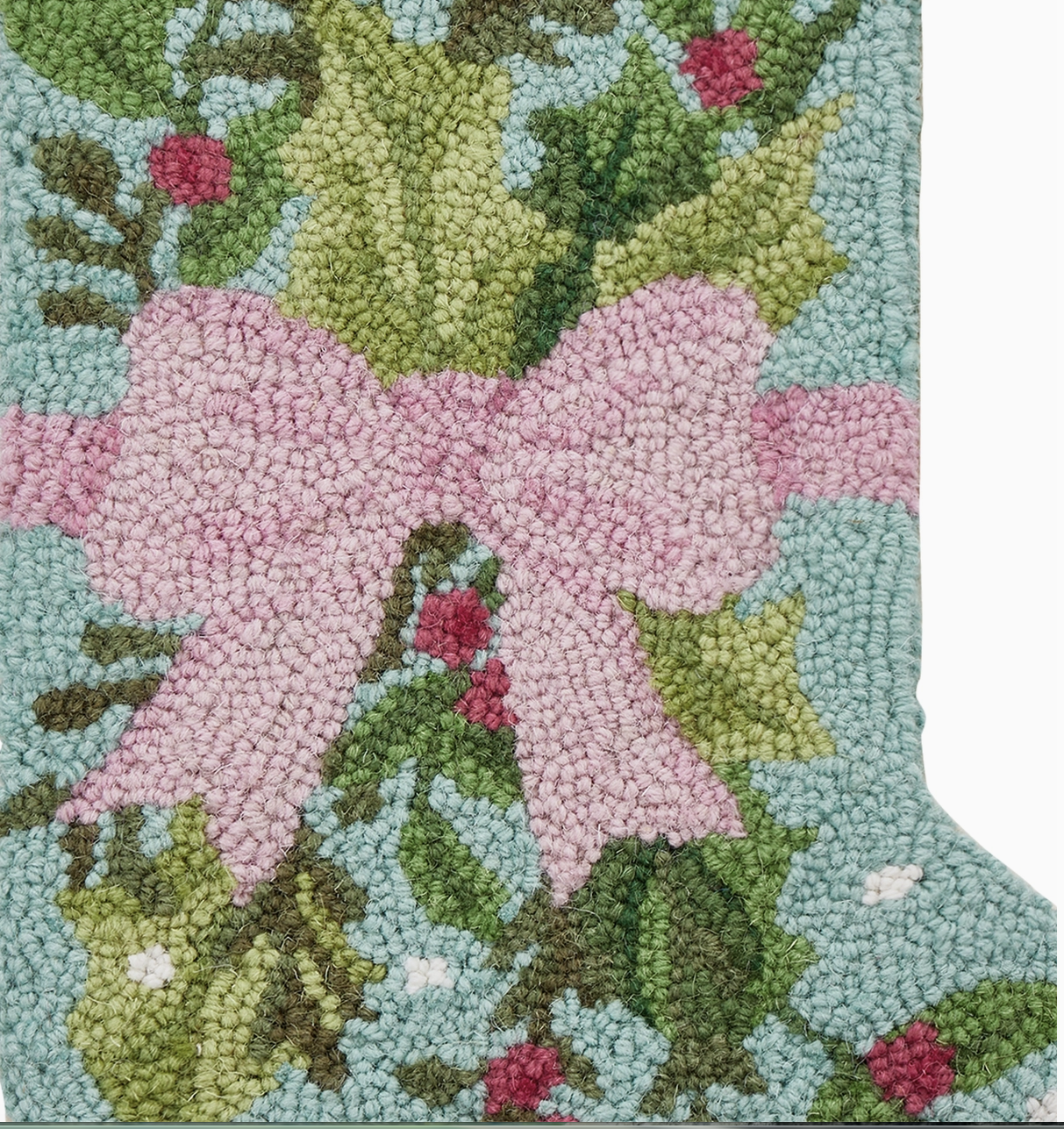 Holly Bow Stocking