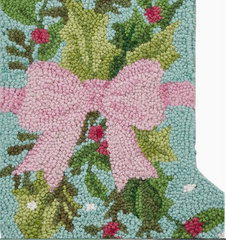 Holly Bow Stocking