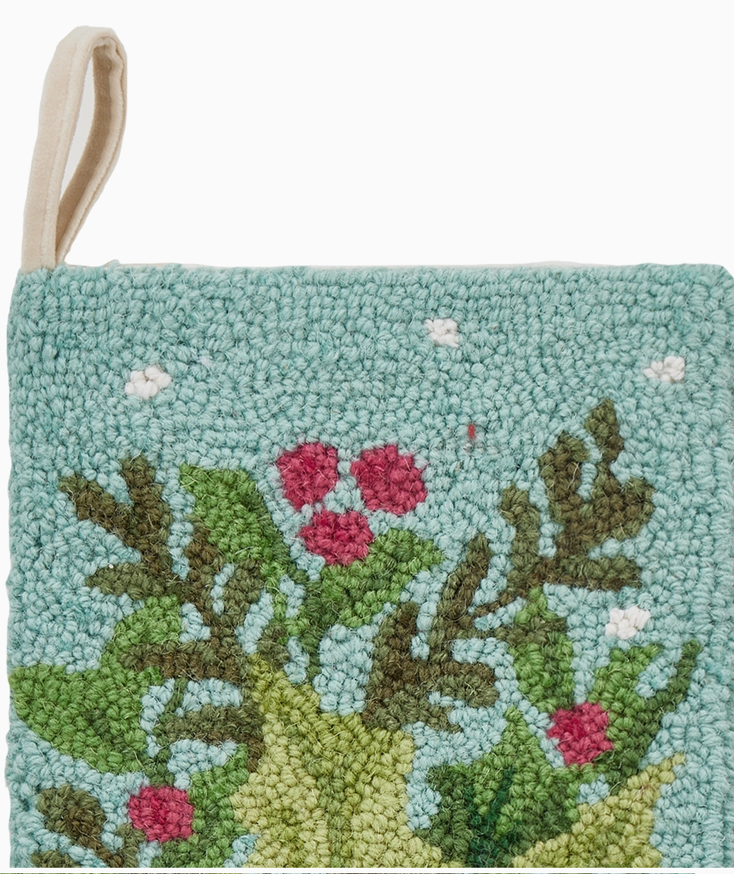 Holly Bow Stocking
